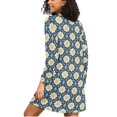 thumbnail image 2 of joogoo Retro Floral Women's Long Sleeve Nightgown Sleepwear S, 2 of 8