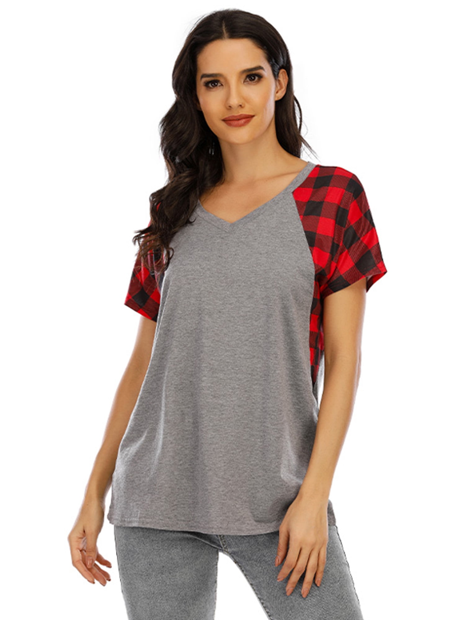 women's plus size buffalo plaid shirt