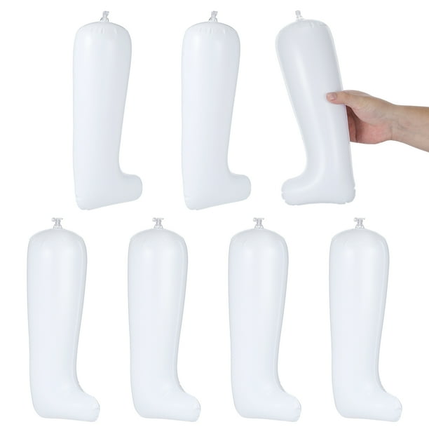 3 pares de hormas para botas, soporte práctico para zapatos, inflables, largas, de PVC, para mujer, para el hogar (32 cm)