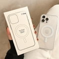 thumbnail image 2 of Magsafe funda de animación de carga inalámbrica magnética, transparente, Original, para iPhone 15, 14, 13, 12, 11 Plus, Mini Pro Max, X, XS, XR, 8, 2 of 4
