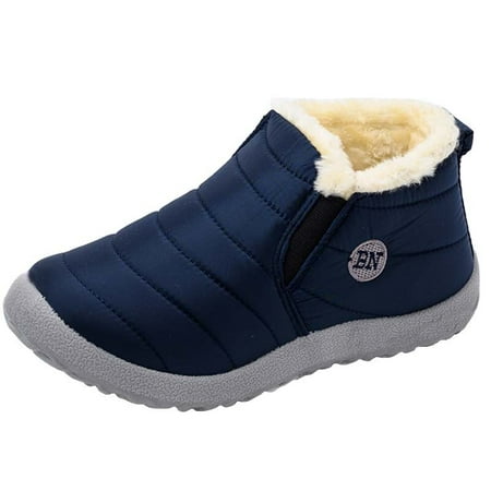 

Snow Boots Women Punk Ladies Shoes Slip On Platform Women Shoes Plush Waterproof Ankle Boots Fur Winter Shoes Women Botas Mujer