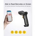 thumbnail image 3 of Inateck Pro 7 Wireless Barcode Scanner Bluetooth Adapter Vibrating Function, 3 of 6