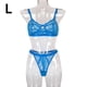 thumbnail image 1 of Encaje sexy conjunto de ropa interior sujetador ropa interior regalo para mujeres niñas, azul, L 2 piezas seitruly XX000054-42, 1 of 7