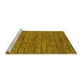 thumbnail image 2 of Ahgly Company Machine Washable Indoor Rectangle Abstract Yellow Modern Area Rugs, 7' x 10', 2 of 4
