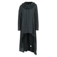 thumbnail image 3 of Dyfzdhu Sweatshirts for Women Plus Size Long Sleeve High Low Tops Solid Oversized Loose Fit Asymmetrical Hoodies Gray, 3 of 8