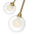 thumbnail image 3 of Possini Euro Design Spheres Modern Ceiling Light Flush Mount Fixture 28" Wide Warm Brass 9-Light LED Clear Globe Glass for Bedroom Kitchen Living Room, 3 of 9