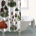 thumbnail image 4 of Brown Mushroom Plant White Pattern Shower Curtain 36"x72" ,Bathroom Decorative Shower Curtains Set with 12 Hooks,Modern Waterproof Washable Shower Curtain, 4 of 6