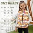 thumbnail image 7 of Pzuqiu Colorful Flower Girl Outerwear Vest Size 9-10 Fall Winter Clothes Soft Sleeveless Vest Zip Up for Girl Stand Collar Personalized Fall Outerwear Versatile for Everyday Wear, 7 of 7