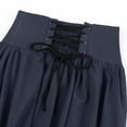 thumbnail image 4 of Women A Line Victorian Long Skirt Steampunk Gothic Ruffled Pleated Party Skirts, 4 of 10