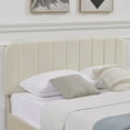 thumbnail image 4 of VECELO Queen Upholstered Platform Bed Frame with 4 Storage Drawers and Adjustable Headboard, Wooden Slats Support, No Box Spring Needed, Beige, 4 of 7