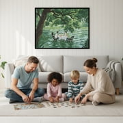 Kuxerla Puzzle Frame 19.7x27.6 inch-50x70CM Metal Picture Frames with Clear Acrylic Cover and Sturdy Back Panel Horizontal or Vertical Display Black