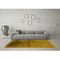 thumbnail image 3 of Ahgly Company Machine Washable Indoor Square Oriental Yellow Industrial Area Rugs, 7' Square, 3 of 4