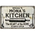 thumbnail image 1 of MONA'S Kitchen Farmhouse Sign Gift 8x12 Metal 108120033424, 1 of 1