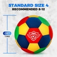 thumbnail image 5 of Beeunni 2 Pack Soft Indoor Soccer Ball, the House Soccer Ball Size 4 for Kids, Ideal Slient Dribbling, Training for Home and Yards, 5 of 7