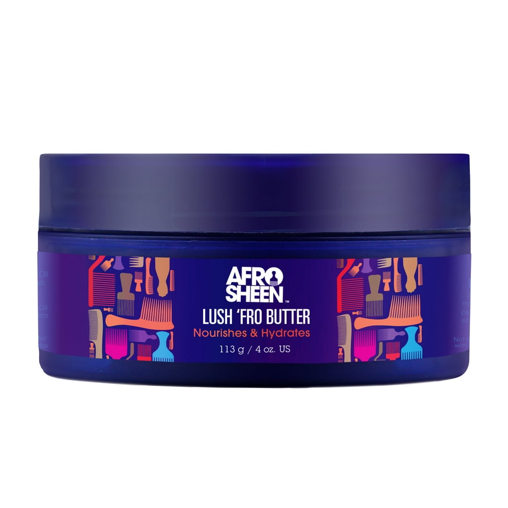 Afro Sheen Lush Fro Leave In Cream Butter for Curly & Coily Hair
