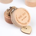 thumbnail image 1 of Wooden Wedding Ring Box, Rustic Ring Box, We Do, 1 of 5