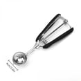 thumbnail image 7 of BPA-Free Stainless Steel Cookie Scoop, 1 TBSP Scooper #60, Soft Grip Handle, Easy Food Release, Create Even Portion Sizes, Multipurpose Kitchen Melon Baller, Meatball Spring Scoops, Black, 7 of 7