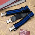 thumbnail image 5 of Buyless Fashion Heavy Duty Textured 2 Pack Suspenders for Men - 48" Adjustable Straps 1 1/2" - Y Shape - 5117-2-Black-Royal, 5 of 7