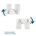 thumbnail image 4 of Merry Collection Two-Light Polished Chrome and Etched Glass Transitional Style Bath Vanity Wall Light, 4 of 12