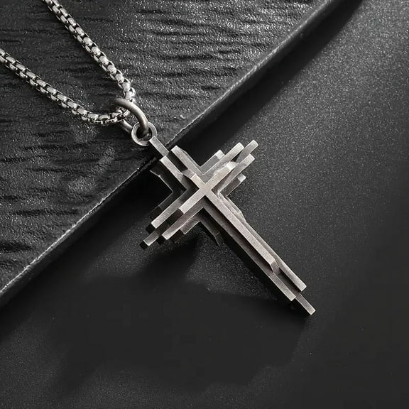 Stylish New Three-Layer Cross Pendant Necklace