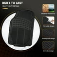 thumbnail image 7 of 3-Piece All Weather Solid Rubber Trimmable Front and Rear Universal Car Van Truck Floor Mats Set, 7 of 7