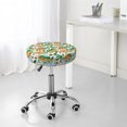 thumbnail image 5 of Tropical Capybara Round Bar Stool Seat Covers, Elastic Round Chair Cover Stool Seat Slipcover Bar Stool Cushions Round Pad for 12-14 inch, 5 of 5