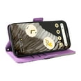 thumbnail image 6 of Compatible with Google Pixel 7 Pro Wallet Flip Case, Classic PU Leather Shockproof Protective for Men Women Card Slots Kickstand Magnetic Closure Cover for Google Pixel 7 Pro, Purple, 6 of 11