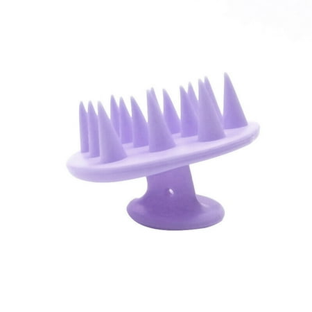 Silicone Hair Scalp Massager Brush Massaging Shampoo Brush Shower Cleaner  Bath #