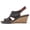 Black, variant on Janna Perf Sling Women's Tan Sandals 6W