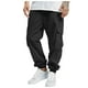 thumbnail image 1 of Pantalones cargo de color liso para hombre, aptos para todas las estaciones, con bolsillos. Mono deportivo informal de poliéster., 1 of 6