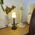 thumbnail image 4 of Lámpara de mesa de noche LED sencilla, miniluz de noche, decoración del hogar para dormitorio, sala de estar, oficina, bar, cafetería, marrón, 4 of 8
