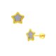 thumbnail image 1 of Bizzarro - Broqueles Estrella Bisel De Oro Amarillo Con Madre Perla 14K, Modelo: RC-33 Bizzarro Aretes, 1 of 2
