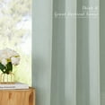 thumbnail image 5 of NICETOWN Sage Green Linen Curtains for Kitchen, Grommet Thick Linen Blend Drapes Rustic Style Light Filtering Privacy Added Window Treatment for Bedroom, 55"x63", 2 Panels, 5 of 8
