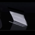thumbnail image 1 of Set of 20PCS Mini Sign Display Holder, L Shape Clear Acrylic Price Card Tag Label Stand with your family, 1 of 5