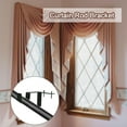 thumbnail image 3 of No Drill Curtain Rod Brackets, Curtain Rod Holders No Drilling,Easy Install Friendly Nailless Quick Hang Tap in Curtain Rod Hooks, 2 Pack, 3 of 6