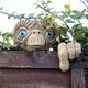 thumbnail image 4 of Resina Alien Tree Hugger Garden Peeker Yard Art Funny Whimsical Wall Tree Face Escultura Decoración de Jardín, Exquisita, Fácil de Instalar Y Usar. L Macarena Abrazador de árboles, 4 of 7