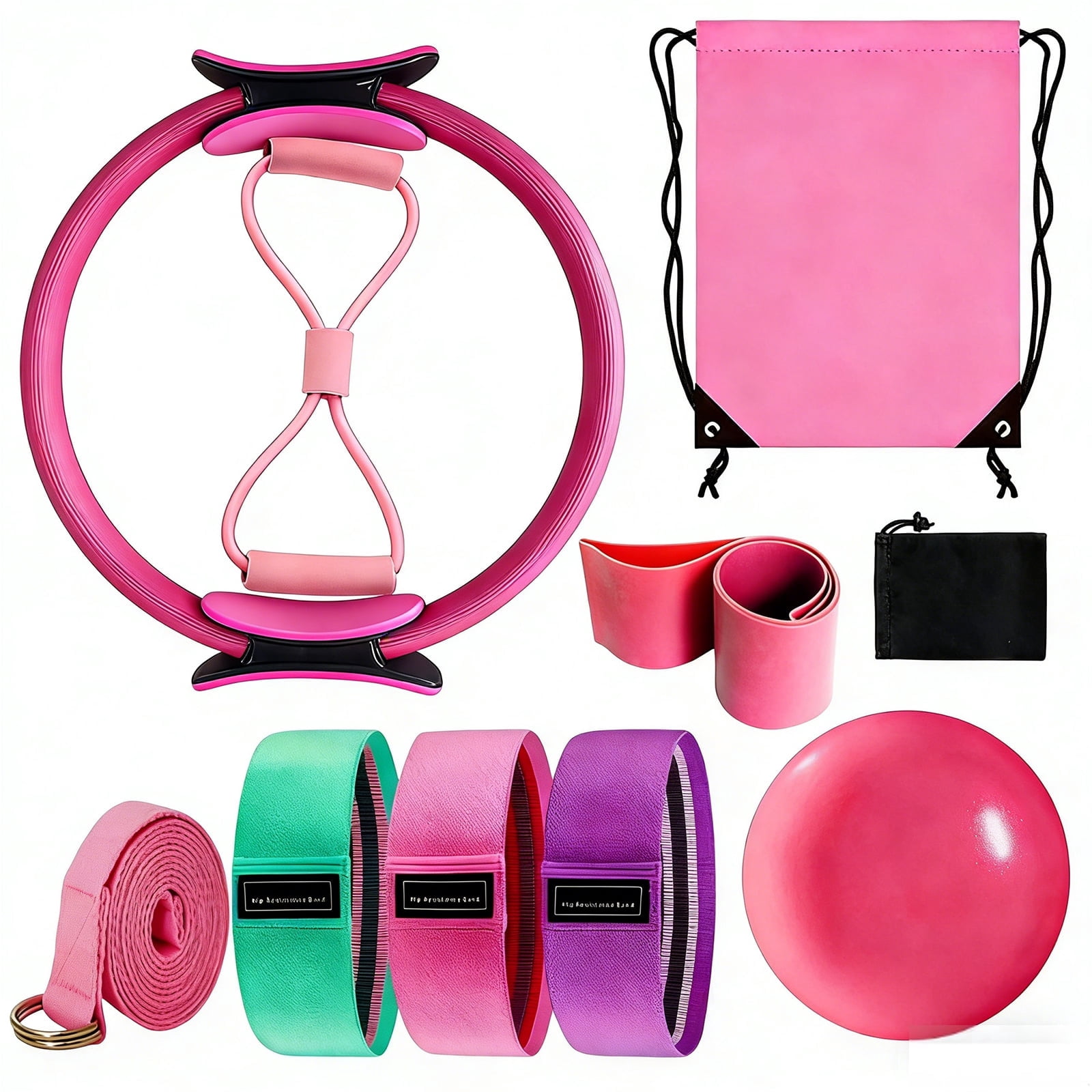 Gaiam Yoga Beginners Kit - 4mm Mat, Strap, Block Equipment