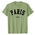 thumbnail image 5 of Lkhaha Women's T Shirts Letter Print Summer Short Sleeve Casual Crew Neck Trendy Outfits Green S, 5 of 5
