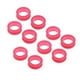 thumbnail image 1 of Seitruly 10x Barber Hairdressing Shears Scissors Finger Grips Ring Inserts  plantillas de cejas Rosa roja 10 piezas, 1 of 1