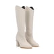 thumbnail image 1 of Platonia | Bota Larga Slim De Tacón Milan Cabra Piel Sintético Latte Para Mujer, 1 of 5