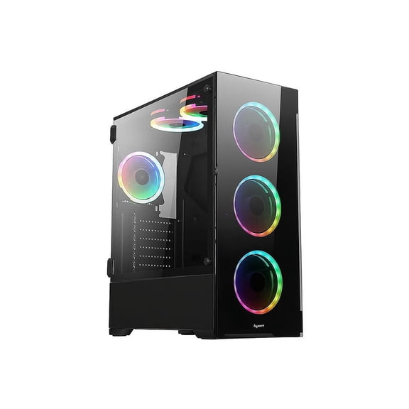 Bluegears b-Voguish (Fans NOT Included) Gaming PC Case with Tempered Glass panels, USB3.0, Support E-ATX, ATX, mATX, ITX. (Fans are sold separately)