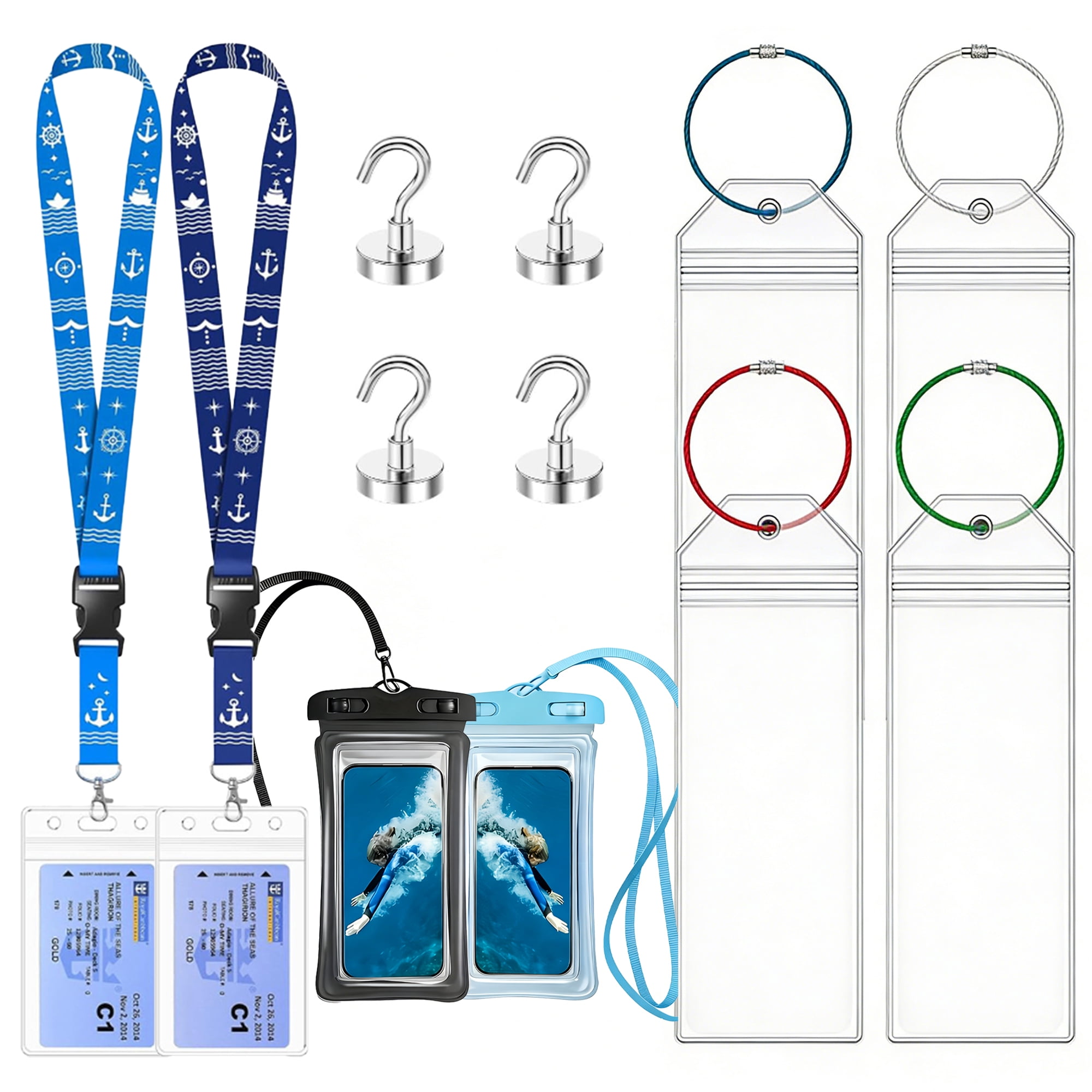 GreatShield 8 Pack Cruise Luggage Tag Holder, PVC Weather