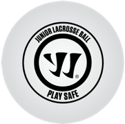 Warrior PlaySafe Lacrosse Ball, Youth & Recreational Training – White, 3‑Pack