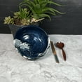 thumbnail image 5 of Oriental Wave Design Blue Ceramic Big Soup Ramen Bowl, Serving Bowl, Salad Bowl, Soup Bowl, 7.5 inches wide, 28 fl oz, 5 of 5