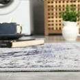 thumbnail image 4 of Garvee 2'x6' Vintage Persian Runner Rug Washable Boho Distressed Runner Rug Non-Slip Bedroom Rugs Soft Foldable Runners for Laundry Room, Gray Blue, 4 of 7