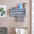 thumbnail image 3 of Danya B BQ0734GR Wall Mounted Retractable Accordion Drying Rack - Light Grey, 3 of 4