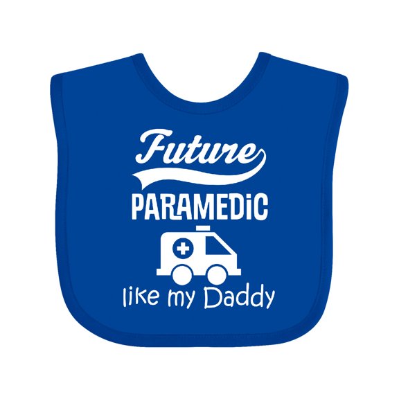 Inktastic Future Paramedic Like My Daddy Boys or Girls Baby Bib