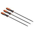 thumbnail image 1 of Uxcell Chainsaw Chain Sharpening File 3/16 inch Round Chain Saw Sharpener File Black Red 3 Pack, 1 of 6