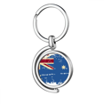 thumbnail image 1 of Australia Flavor Flag Retro Illustration Rotating Keychain Metal Keyring Holder, 1 of 2