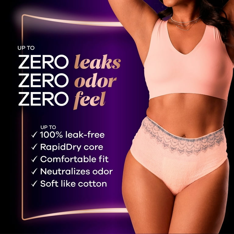 Always Discreet Boutique Incontinence Underwear, Maximum Protection, Size XL, Rosy, 16 Ct - Walmart.com Always Discreet Boutique Incontinence Underwear, Maximum Protection, Size XL, Rosy, 16 Ct - Walmart.com